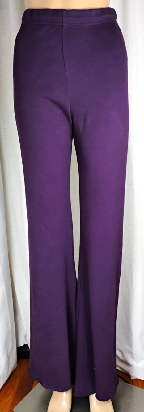 Michael Lauren Womens S Plum Stretch Knit Bootcut Flare Pull On Pants